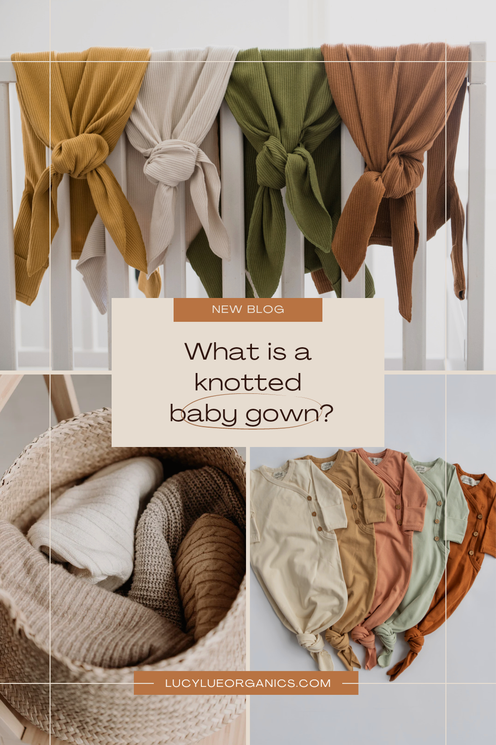 What is a knotted baby gown newborn essentials organic 