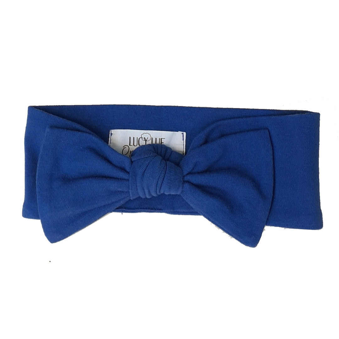 organic baby girl bows | soft cotton headband