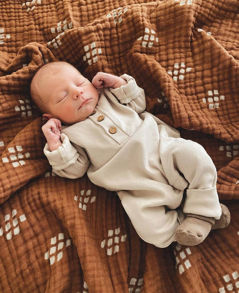 【未使用】MELTED BUTTER SWAN COVERALL 12-18m SWAN COVERALL – melted butter