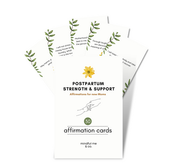 New mom affirmation cards postpartum labor and delivery affirmations motherhood positive mindset postpartum parenthood support  mothers day gift push present mindful mindset self love baby shower