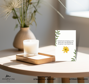 New mom affirmation cards postpartum labor and delivery affirmations motherhood positive mindset postpartum parenthood support  mothers day gift push present mindful mindset self love baby shower