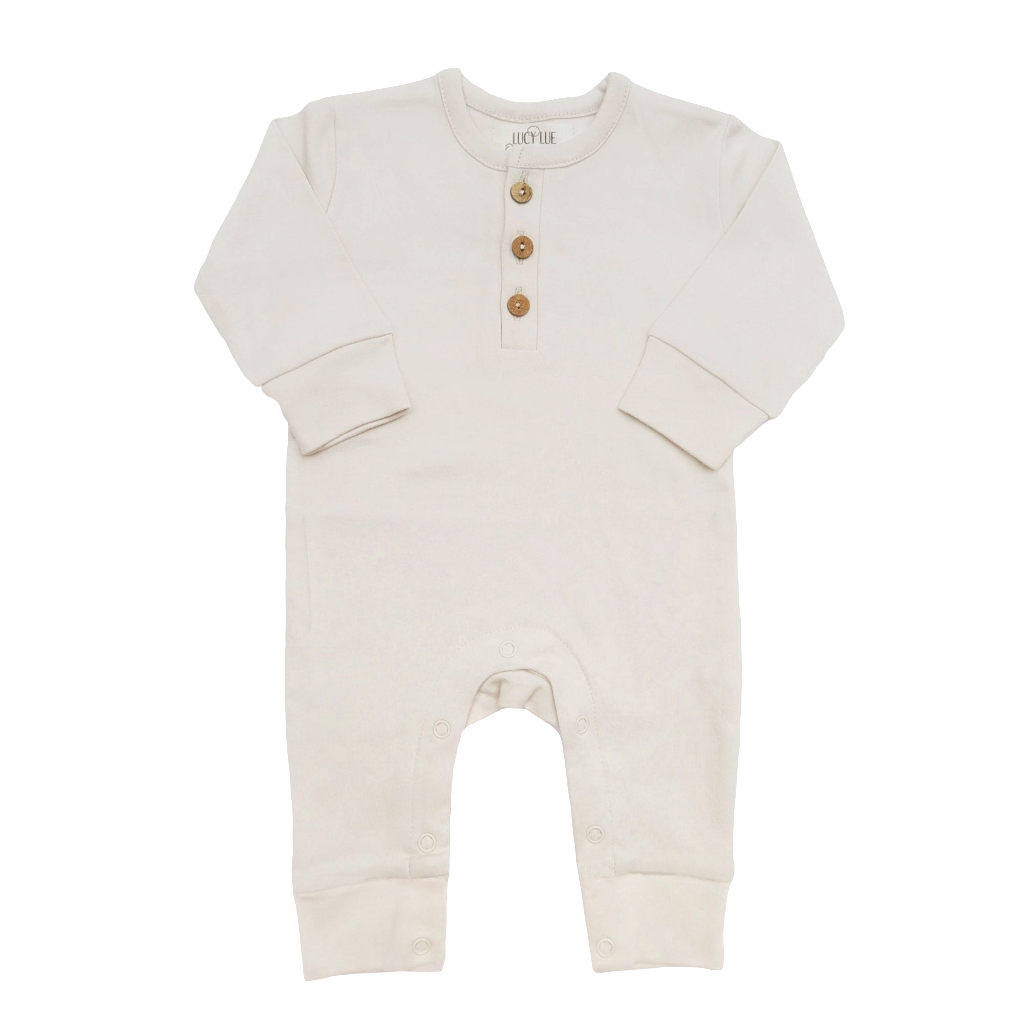 Organic Coverall | Undyed (sizes 0/3m + 3/6m)