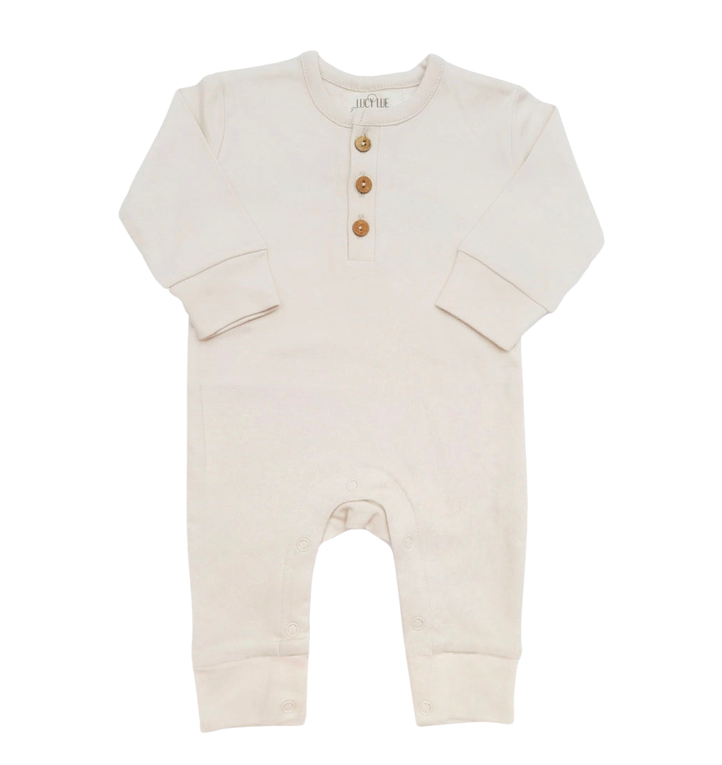 Organic Coverall | Undyed (sizes 0/3m + 3/6m)