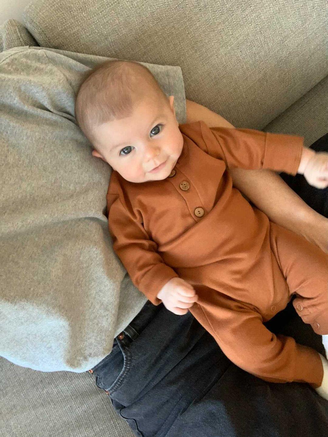 organic baby romper | long sleeve cotton one-piece