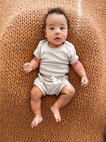 organic romper, organic onesie, organic baby clothes, modern organic baby clothes, long sleeve romper, organic sleeper, lucy lue organics, 