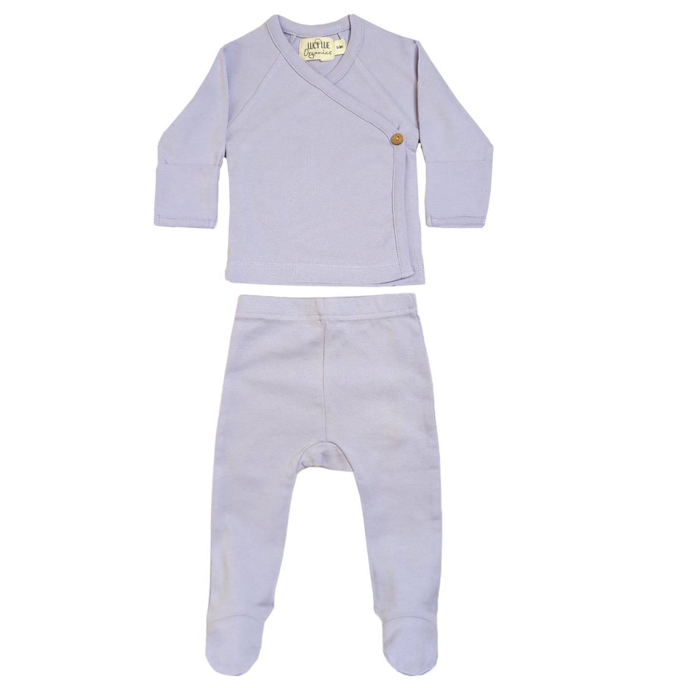 newborn Kimono footed pant set. organic kimono baby set, coming home outfit, lucy lue organics