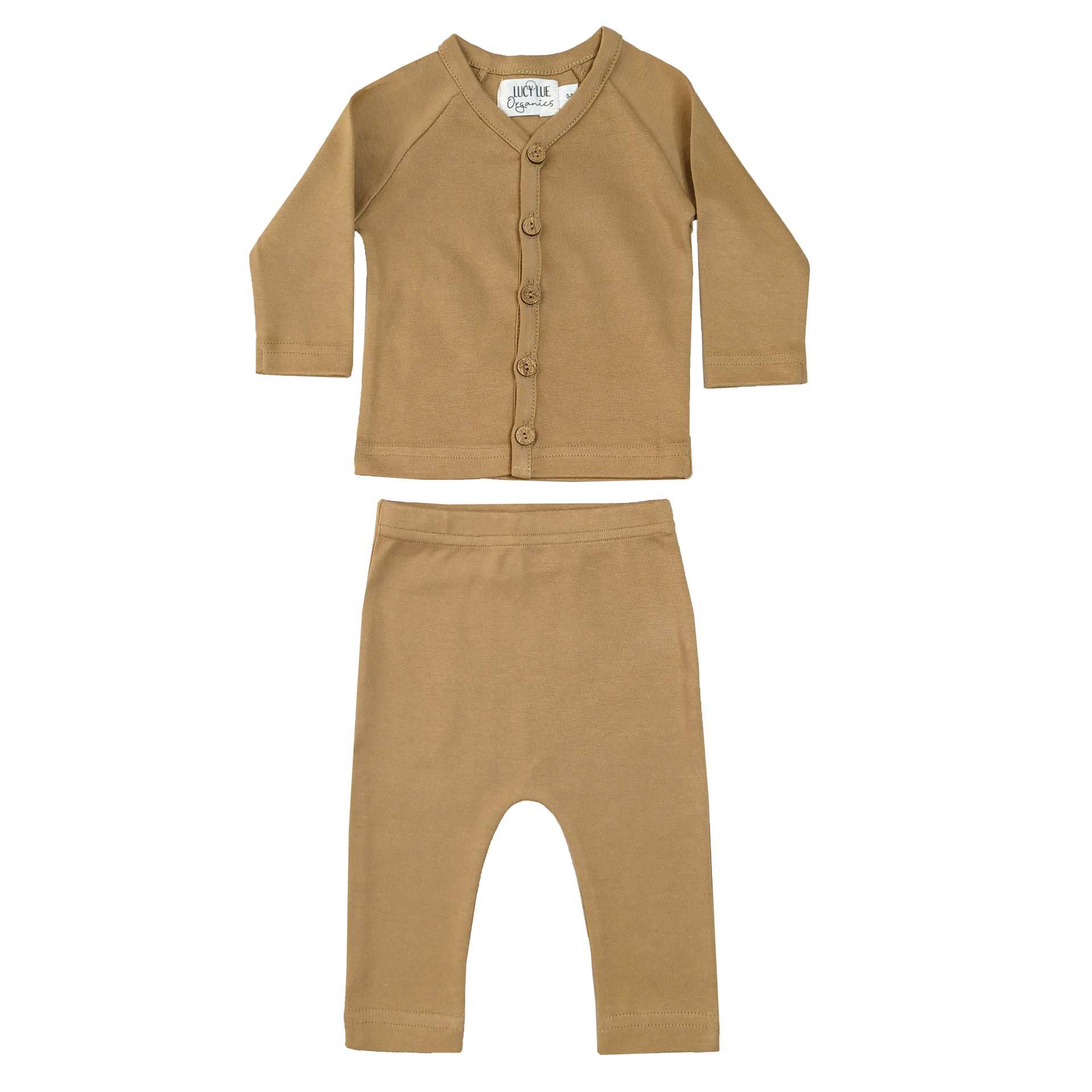 Lucy Lue Organics, newborn cardigan and pant set, coming home set, newborn baby gift set, organic baby clothes, modern baby clothes, baby boy clothes, neutral baby clothing, spearmint baby, black-owned baby brand