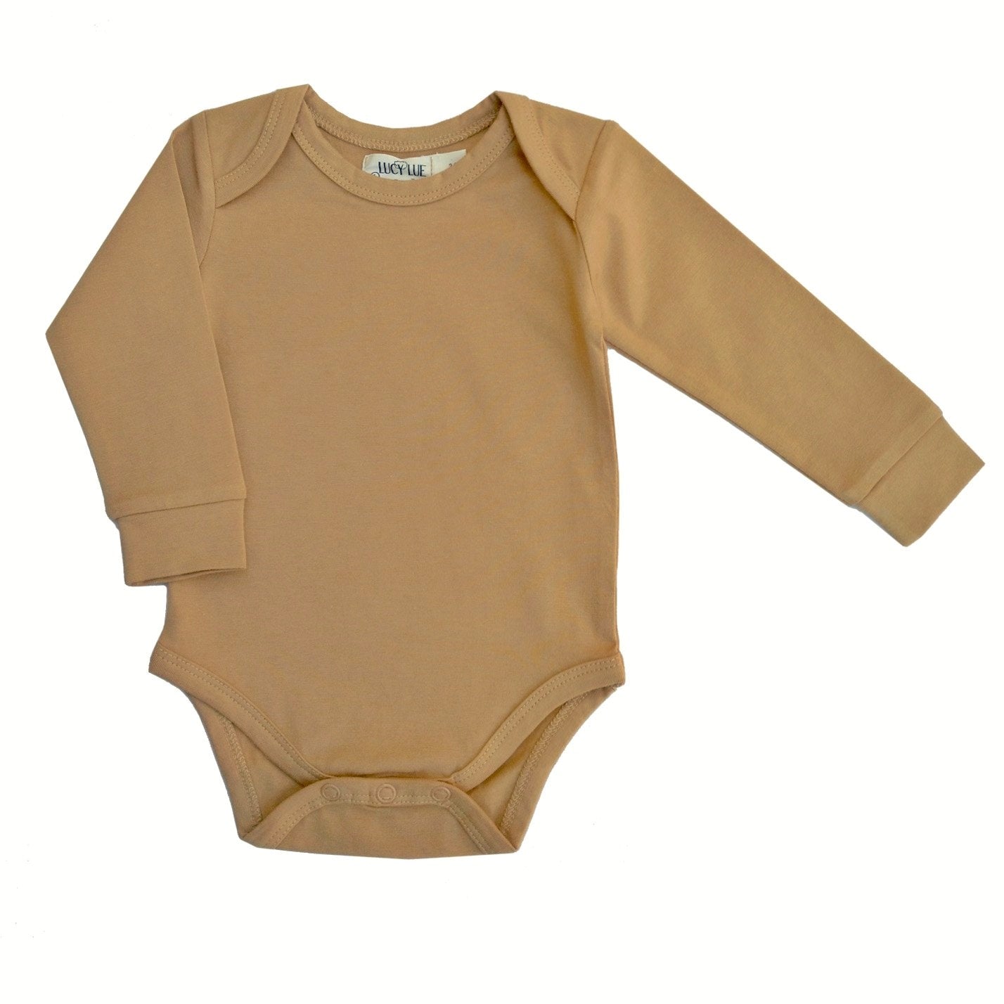 organic baby bodysuit clay long sleeve onesie cotton baby basics newborn outfit organic baby clothes everyday onesie modern neutral colors