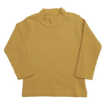 organic long sleeve baby top ribbed cotton infant shirt oatmeal baby clothes warm baby outfit layering top baby fall winter essentials baby gifts family photos girl boy modern unisex clothing on sale best baby brand Lucy lue organics shirt onesie