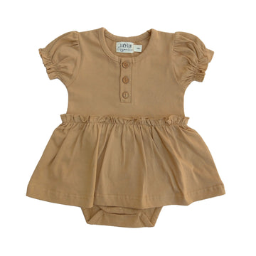 organic baby girl skirted bodysuit dress Lucy Lue organics