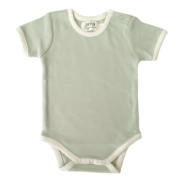 organic turtleneck bodysuit  fern green – LUCY LUE ORGANICS