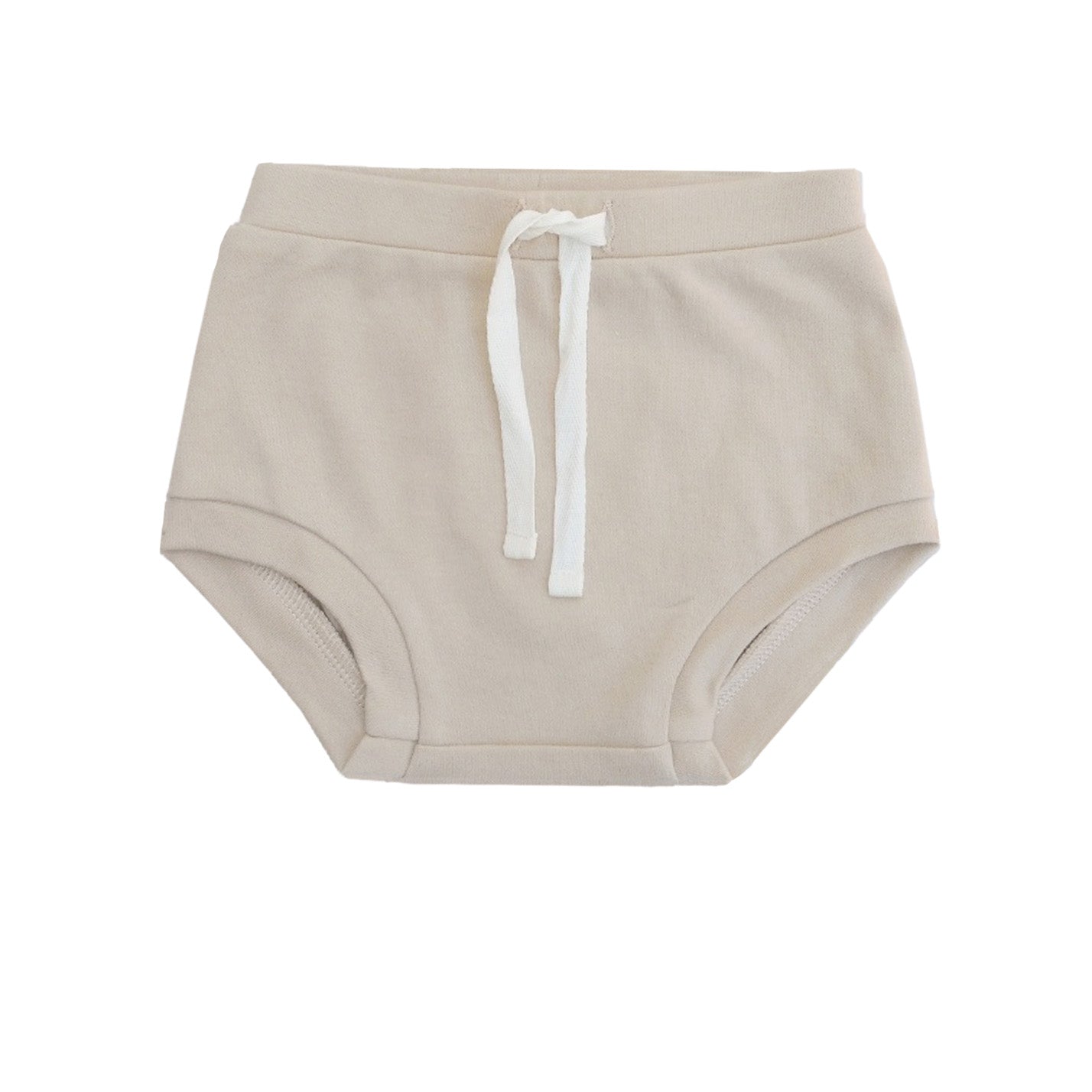 Lucy Lue Organics bloomers. organic baby shorts. baby shorties. summer baby clothes. diaper cover. modern organic baby clothes. newborn baby clothes. soft baby clothes. baby essentials. oatmeal color baby clothes. neutral baby clothes