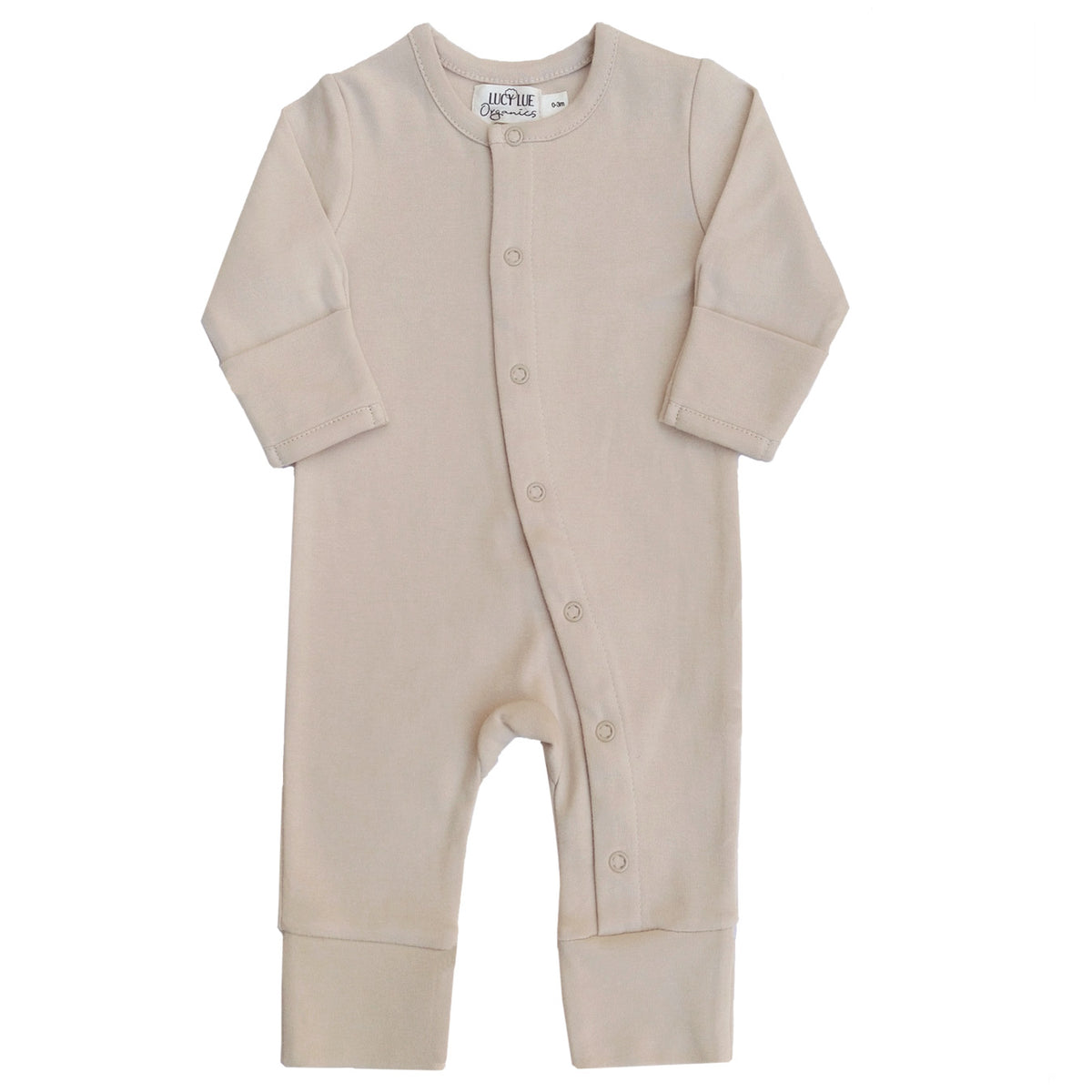 Organic Snap footie by Lucy Lue Organics. long sleeve baby romper. Organic baby clothes. Modern organic baby clothes. soft Baby rompers. organic baby bodysuit. baby snap romper. Footed sleepers. organic onesie, long sleeve romper, newborn baby clothes, L'oved baby romper jumpsuit. sustainable baby clothes, neutral solid color baby clothes