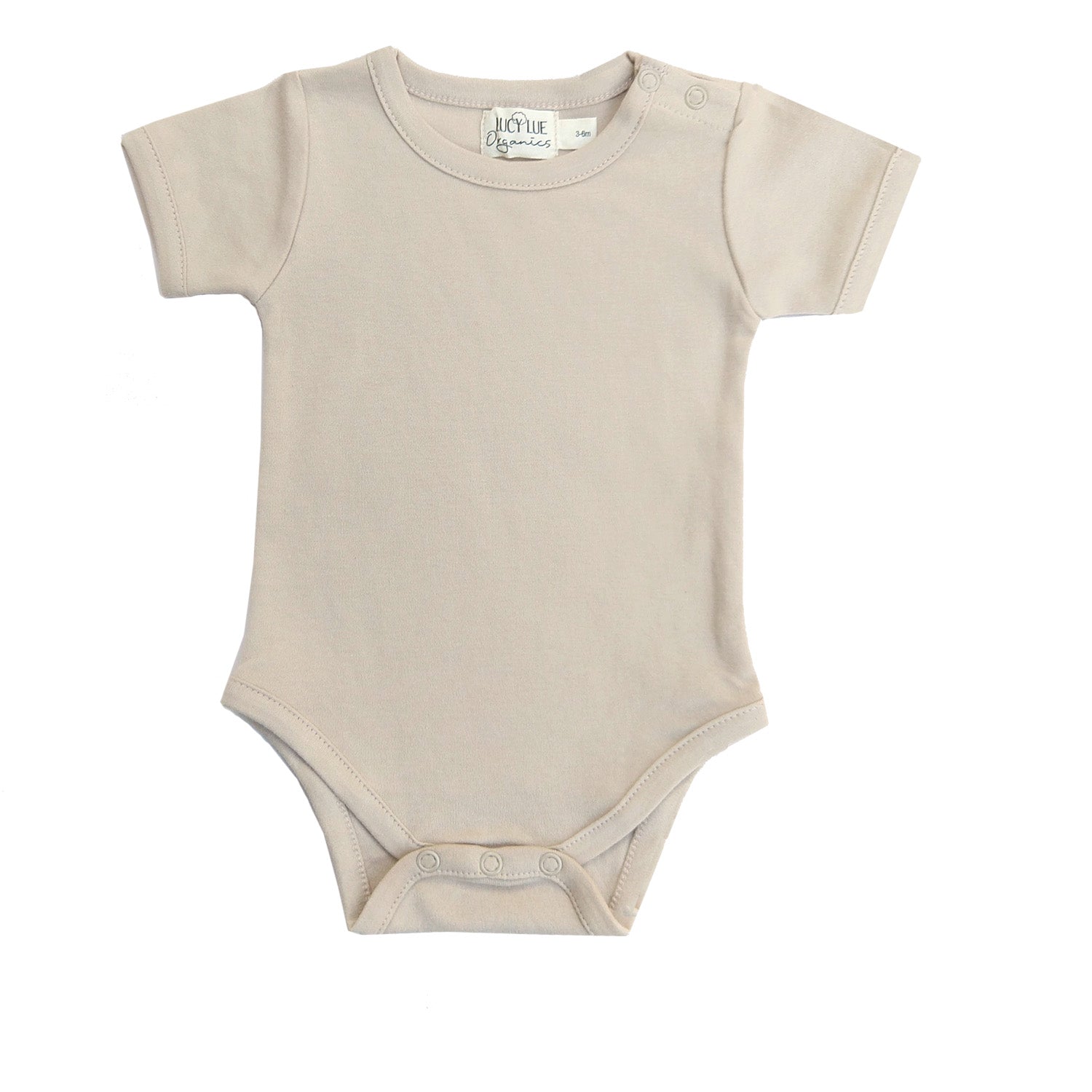 Short sleeve bodysuit. Lucy Lue Organics. Short sleeve one piece. Shoulder snap bodysuit. organic baby clothes. summer baby clothes. modern baby clothes. newborn baby clothes