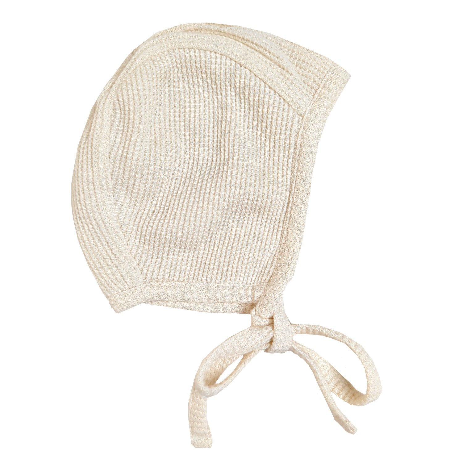 organic baby bonnet | waffle cotton newborn hat